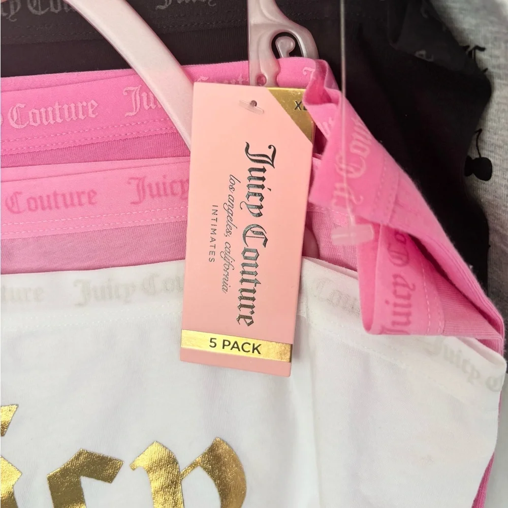 Juicy Couture Intimates Set - Pink, Black, White, Gold